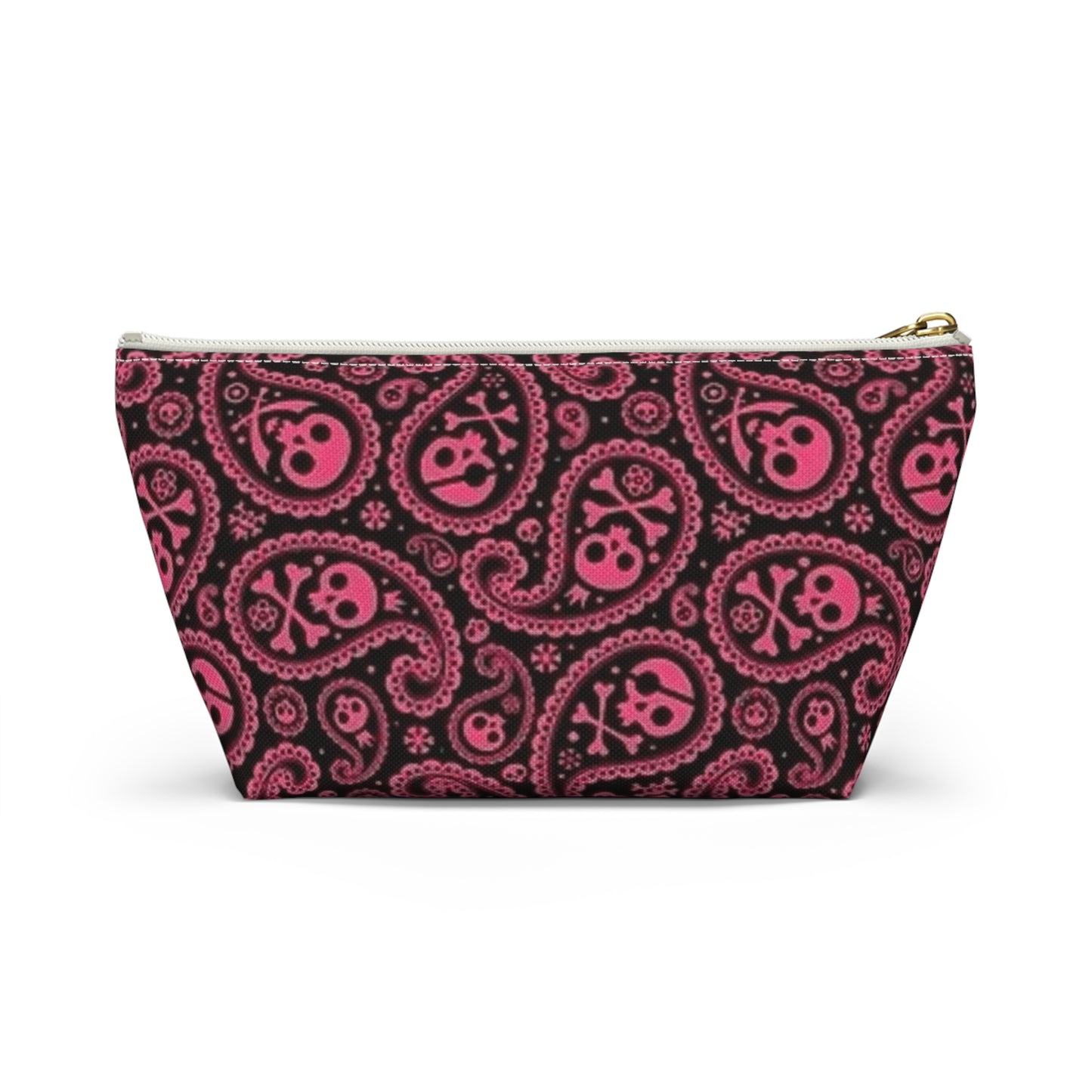 Morrocan All Over Print Travel Bag Multi Color Skulls Accessory Pouch w T-bottom