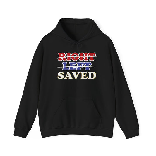 Right Left Saved Graphic Hoodie Unisex Heavy Blend™ Hooded Sweatshirt