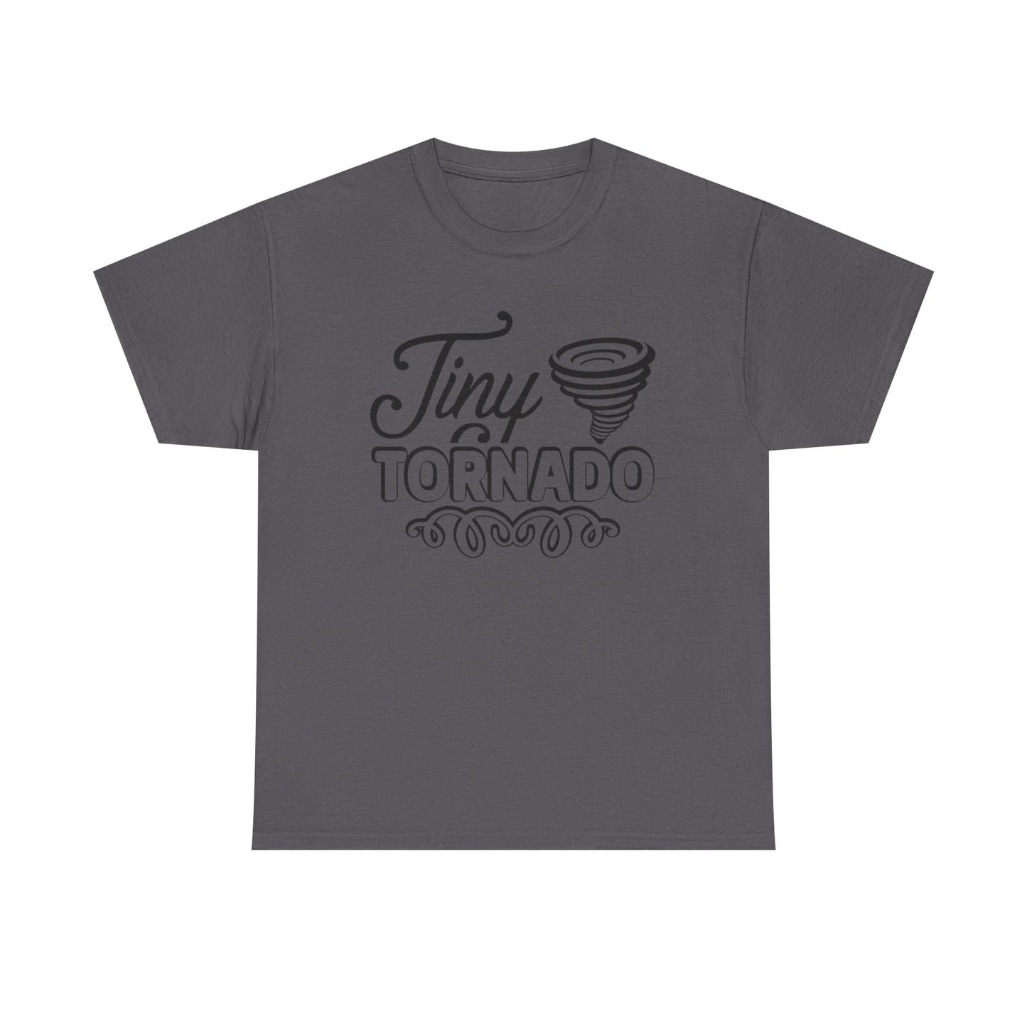 Tiny Tornado Funny Graphic T Shirt Unisex Heavy Cotton Tee