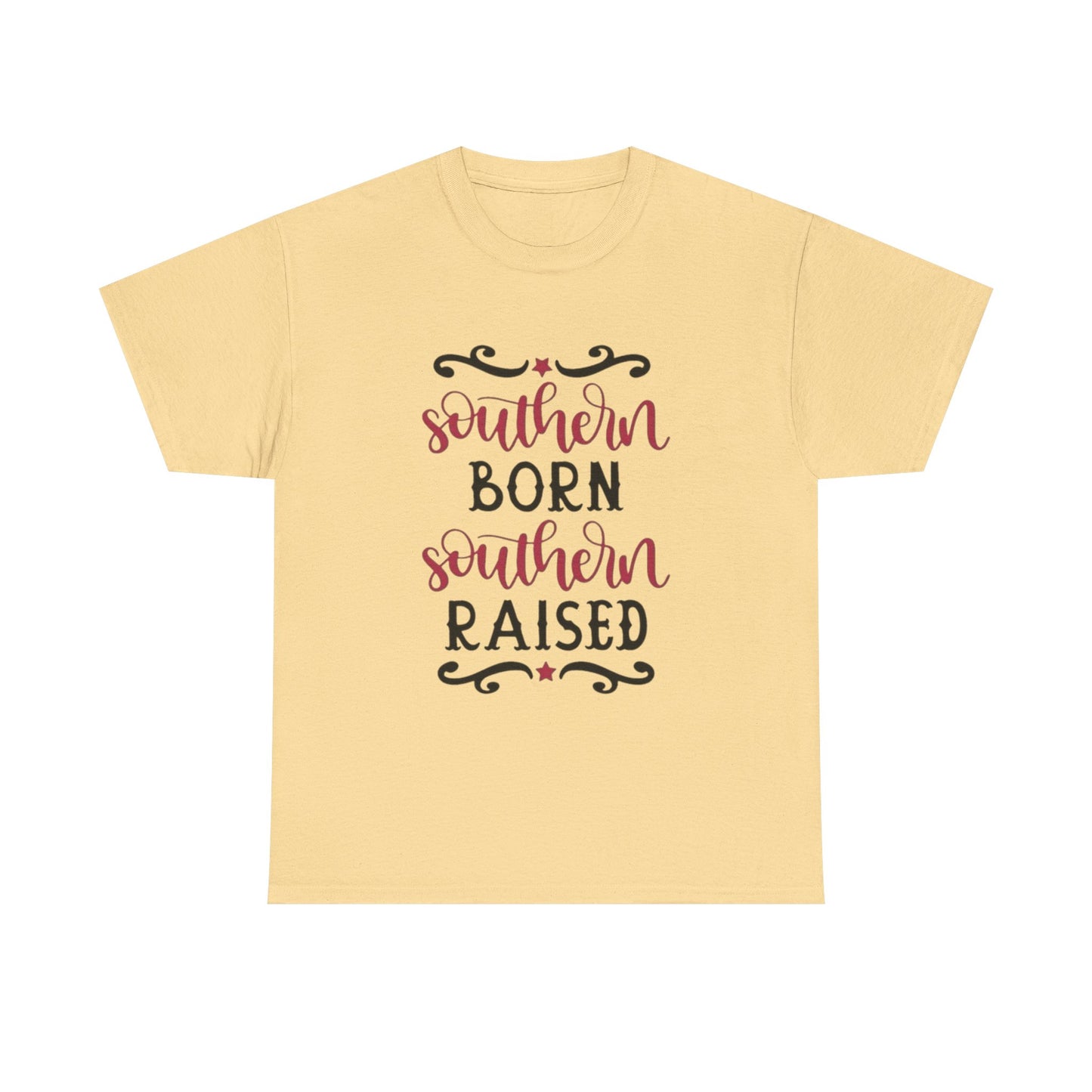 Southern Born Southern Raised Graphic T Shirt Unisex Heavy Cotton Tee Gift