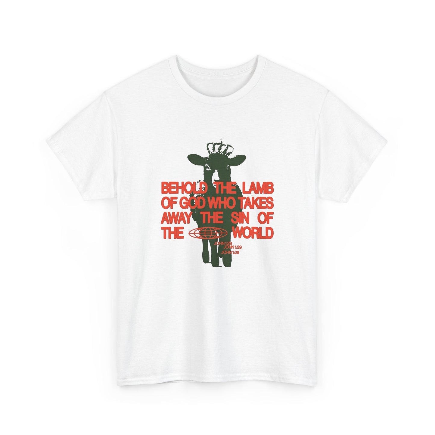 The Lamb Of God Christ Religion Graphic T Shirt Unisex Heavy Cotton Tee