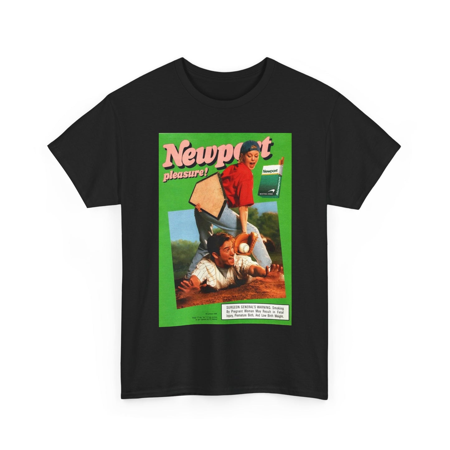 NewPort Tshirt Vintage Menthol Cigarette poster retro unisex Heavy Cotton Tee