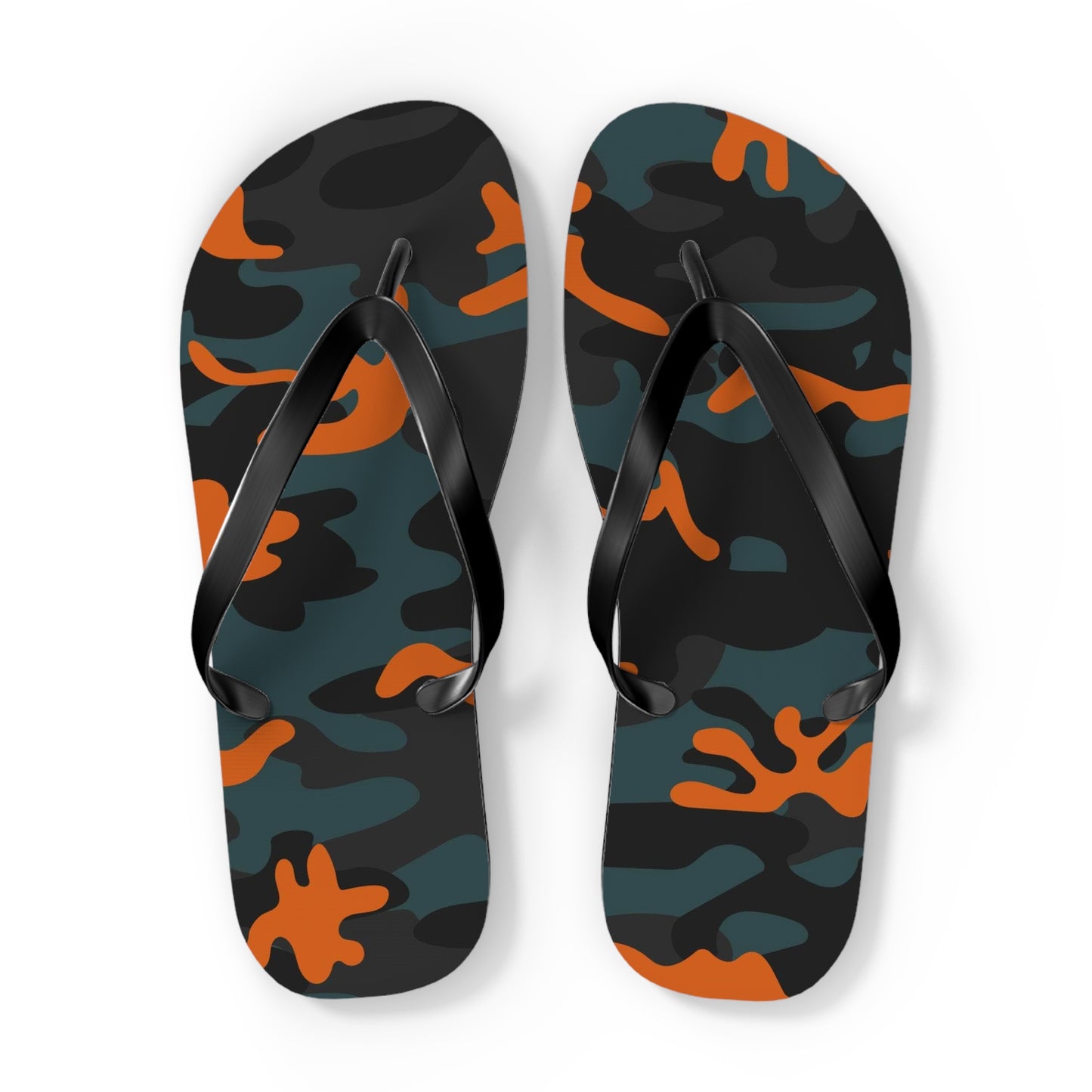 Waves And Sun Sandals Camo Print Summer Flip Flops Slides BRAND NEW