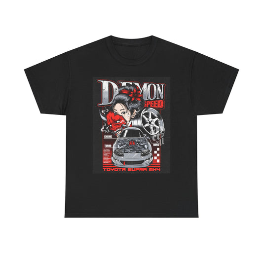 Demon Supra JDM Graphic T Shirt Unisex Heavy Cotton Tee Gift Vintage