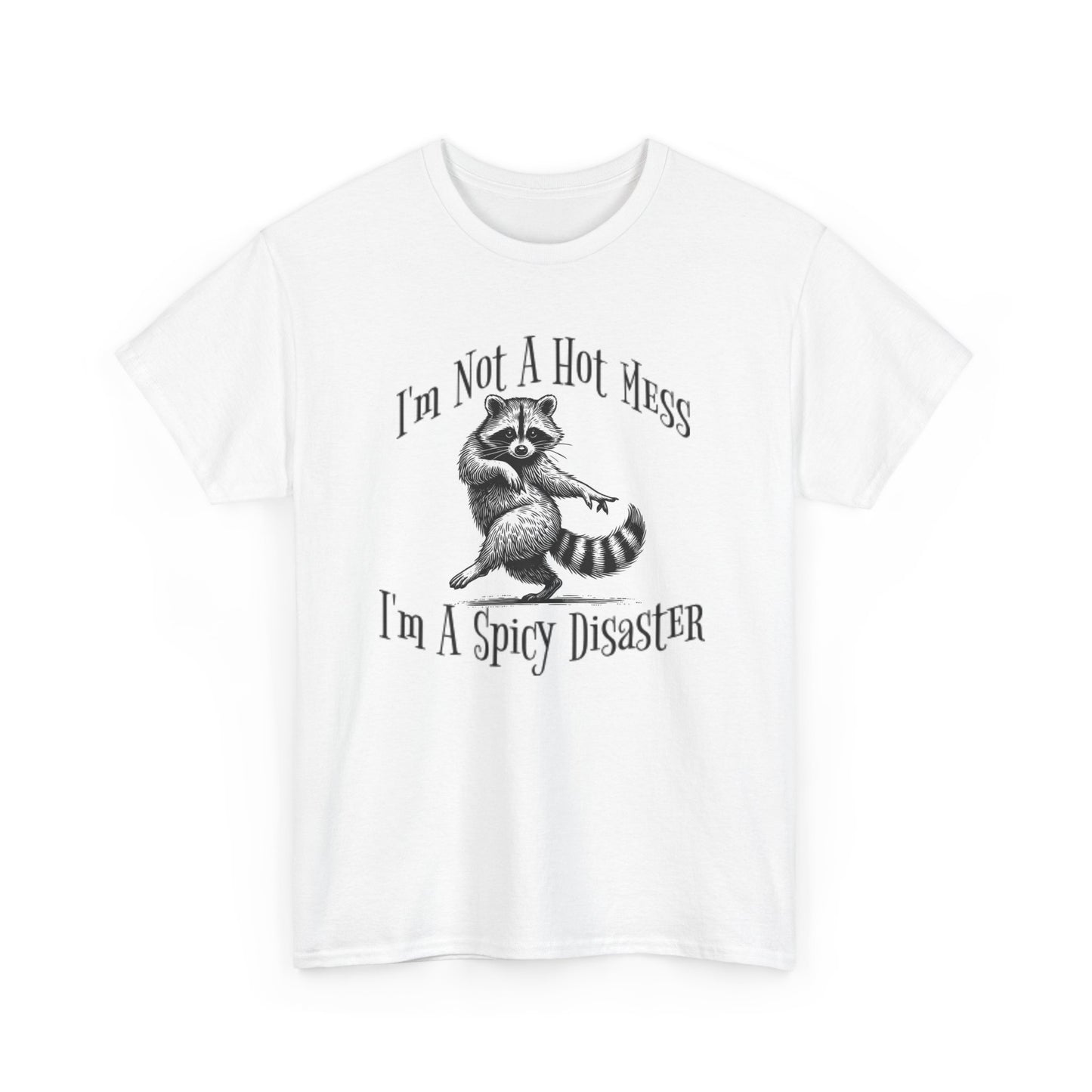 Hot Mess Graphic T Shirt Vintage Funny Retro Unisex Heavy Cotton Tee
