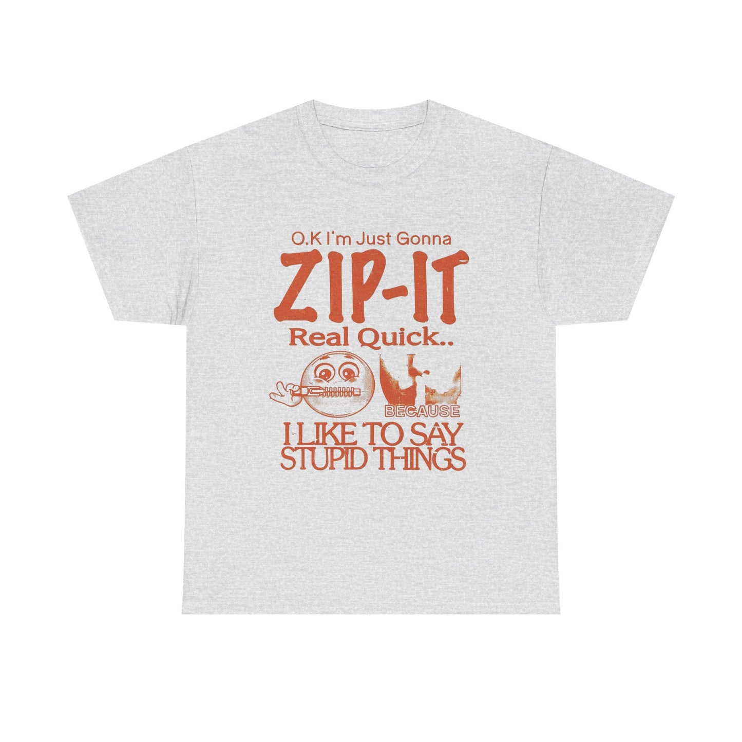 Zip It Real Quick Funny Graphic T Shirt Unisex Gift New AMERICAN VINTAGE