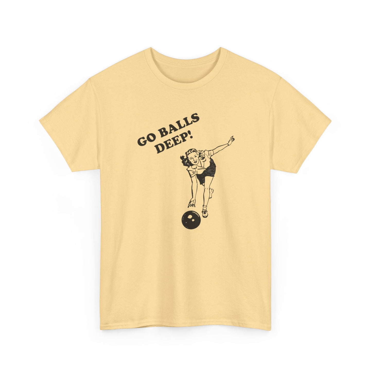 Go Balls Deep Graphic T Shirt Funny Sex Jokes Graphic T Shirt S-5XL NEW Cotton