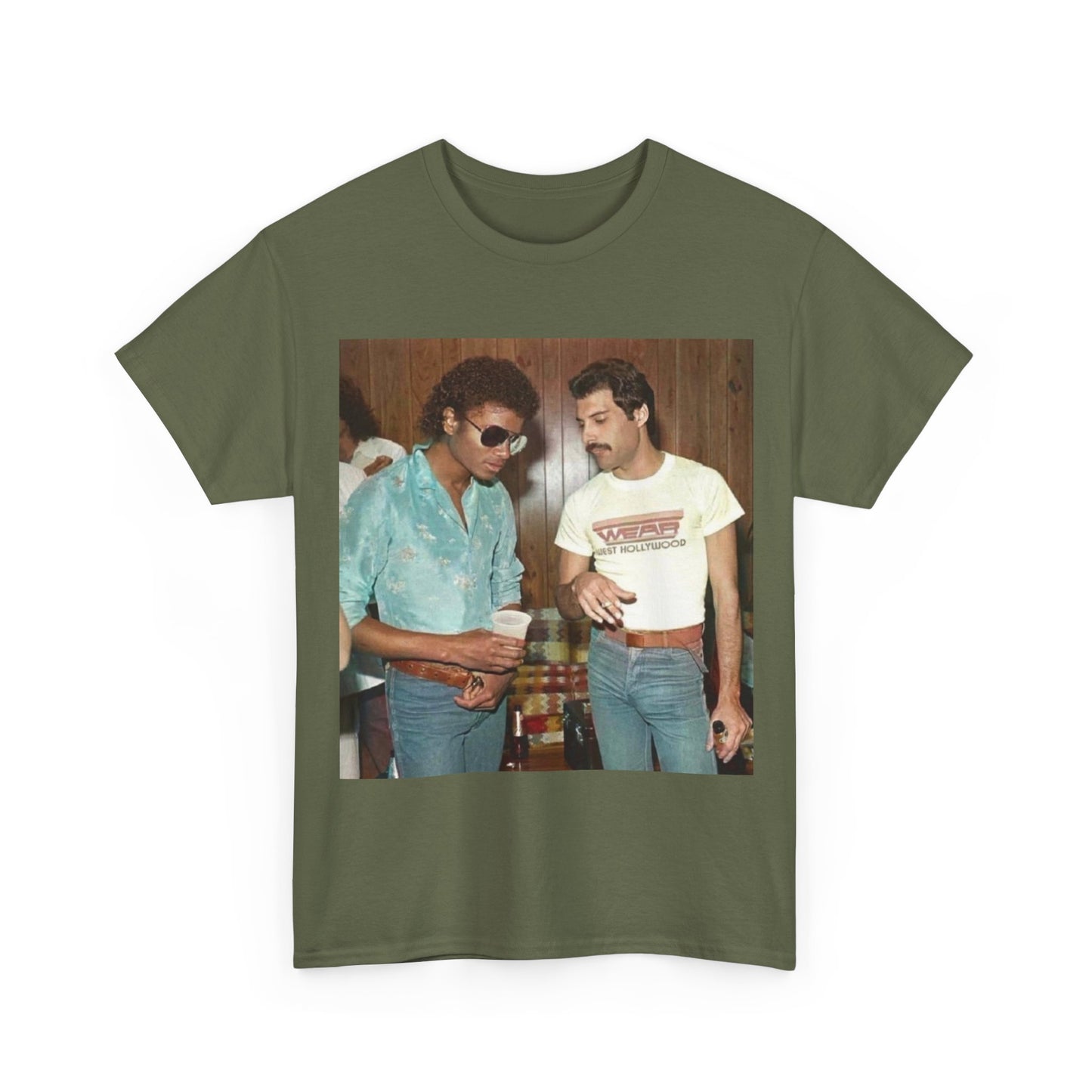 Michael jackson Queen tshirt vintage 80s retro graphic Unisex Heavy Cotton Tee
