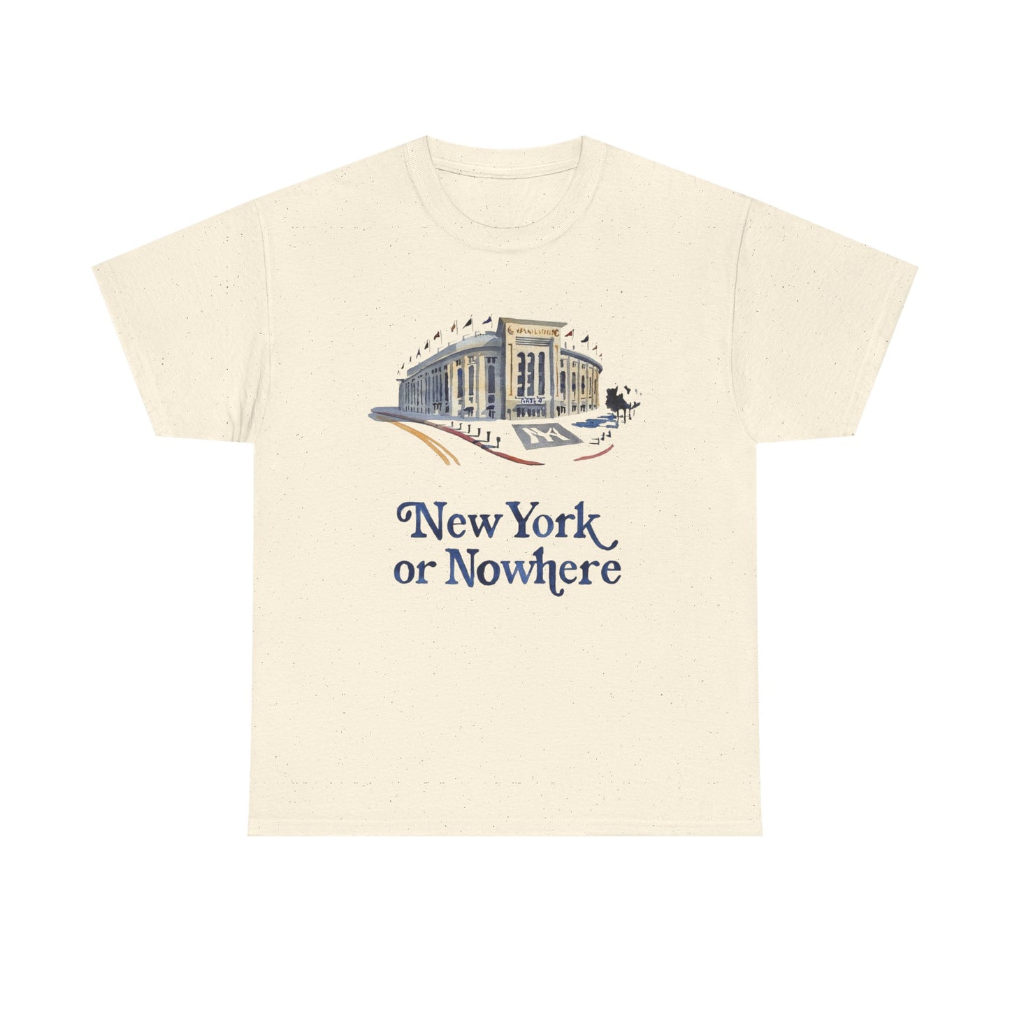 New York Or Nowhere Graphic T Shirt Unisex NEW Heavy Cotton Tee