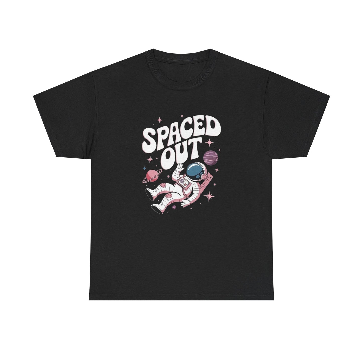 Spaced Out Graphic T Shirt Unisex Heavy Cotton Tee