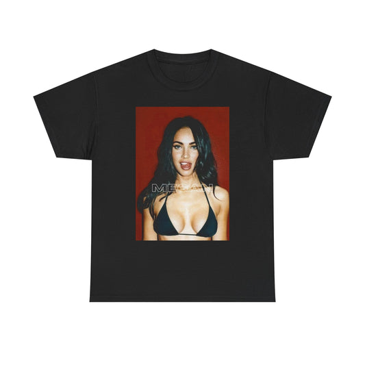 Megan Fox Poster Graphic T Shirt Unisex Heavy Cotton Tee Gift