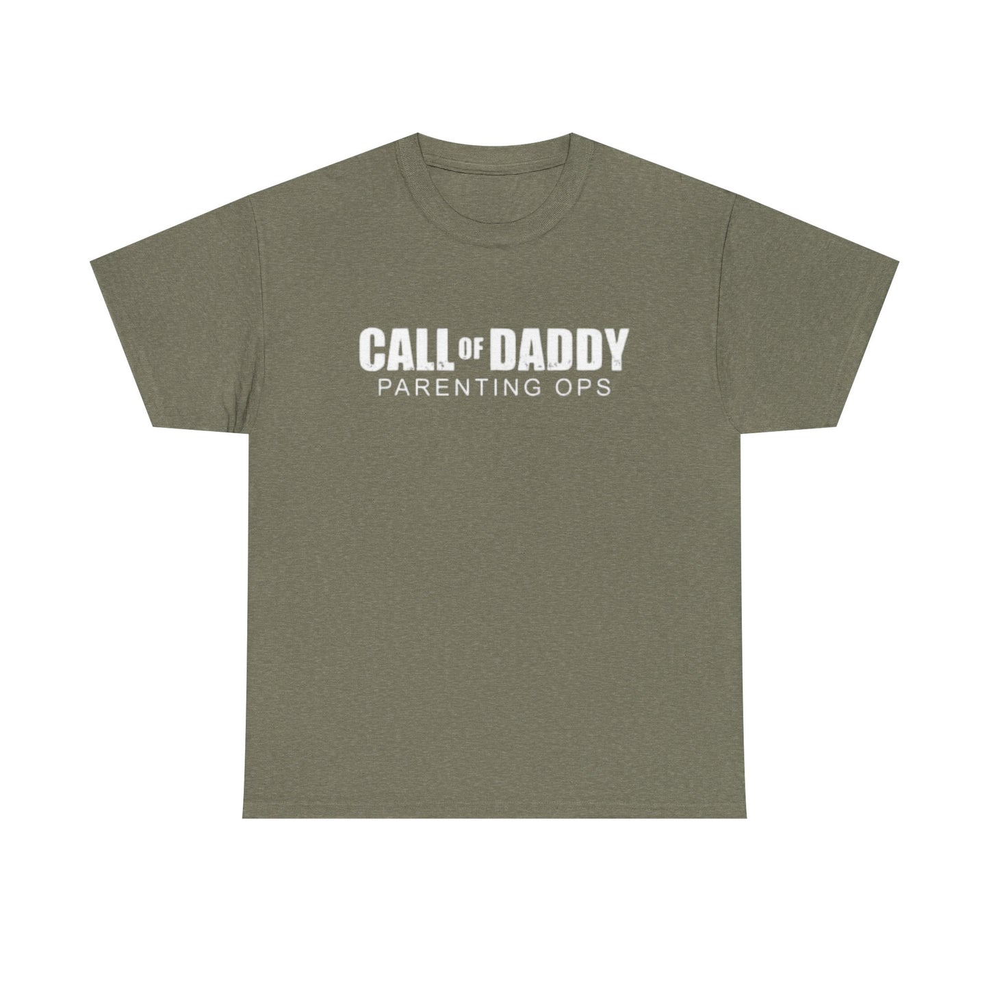 Call Of Daddy Parenting Ops Funny Shirt Gamer Dad Jokes Unisex Heavy Cotton Tee