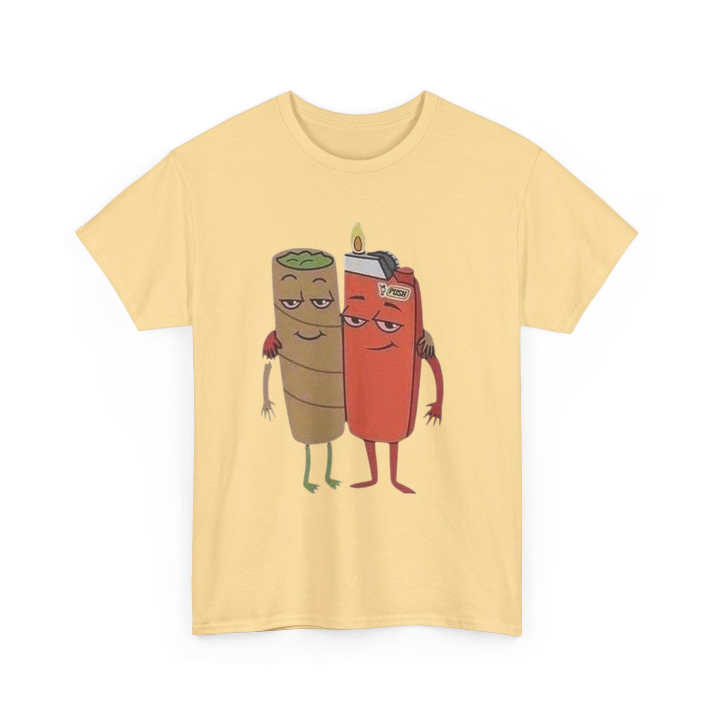 Joint And A Lighter Funny Graphic T Shirt Unisex Heavy Cotton Tee