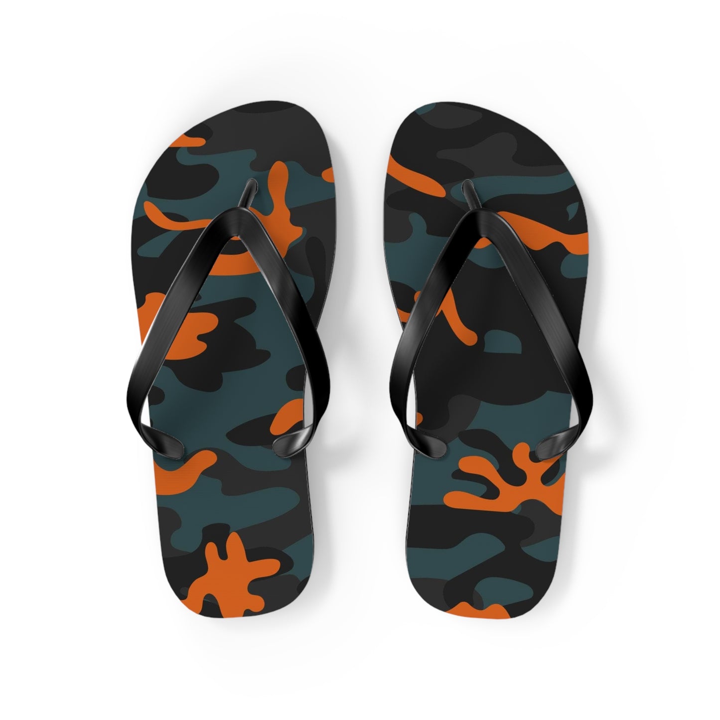 Waves And Sun Sandals Camo Print Summer Flip Flops Slides BRAND NEW