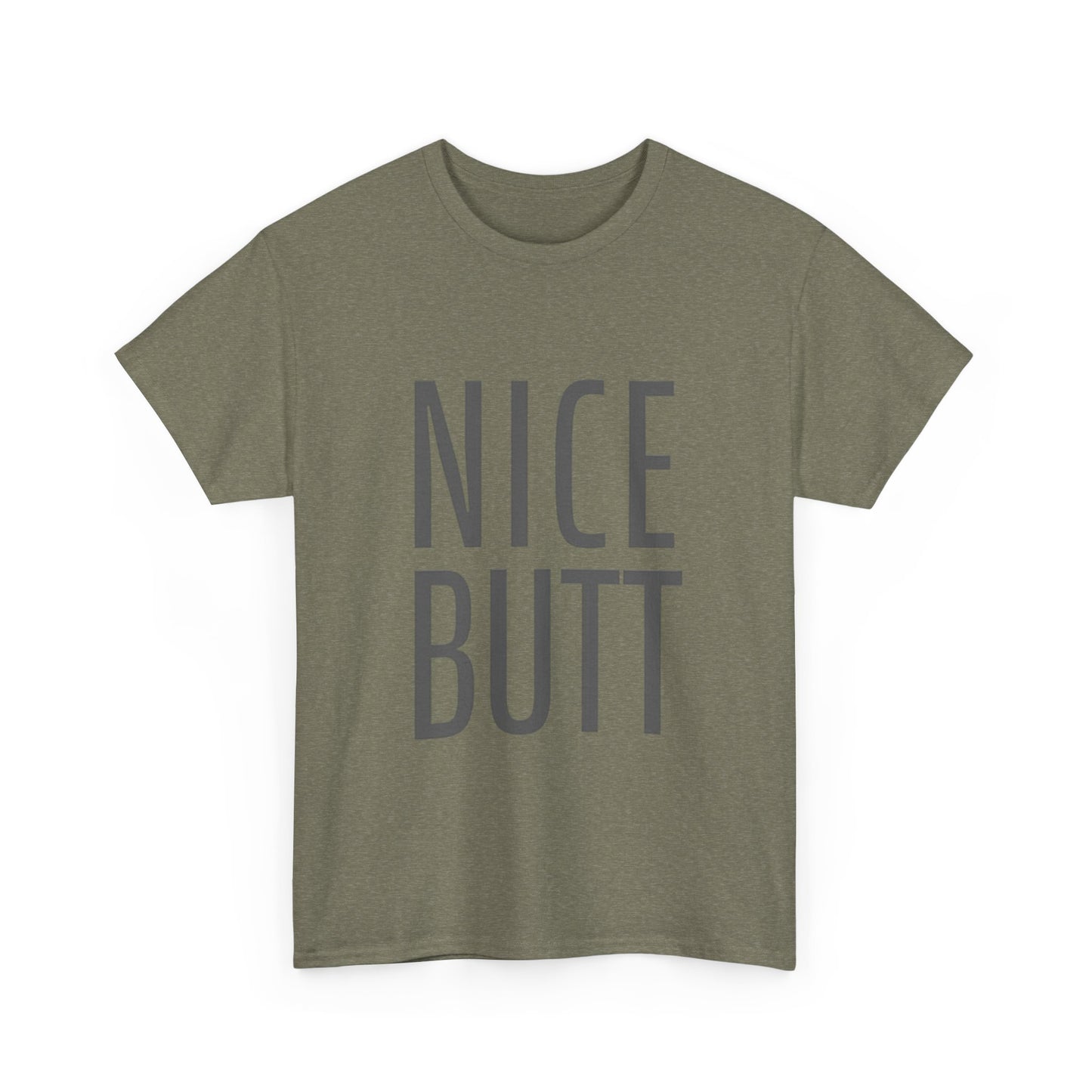 Nice Butt Graphic T Shirt Funny Gift Jokes Unisex Heavy Cotton Tee