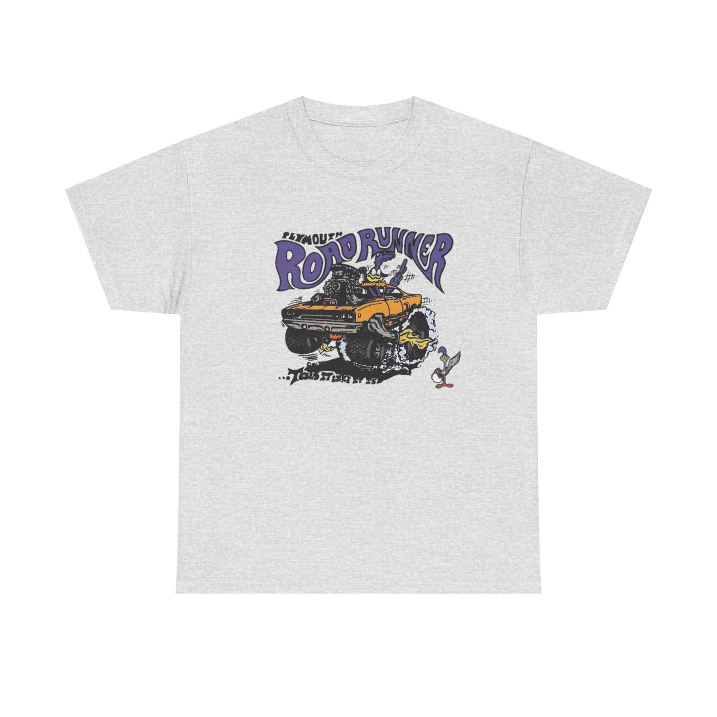 Vintage Roadrunner HEMI Muscle Graphic T Shirt NEW Unisex Heavy Cotton Tee