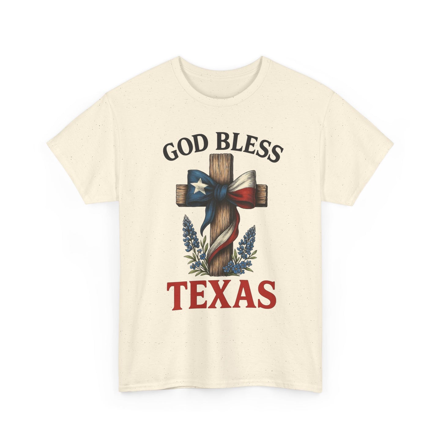 God Bless Texas Graphic T Shirt Unisex Heavy Cotton Tee GIFT