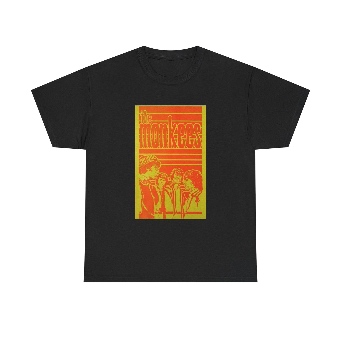 The Monkees Tshirt Vintage Poster Rock 70s Retro Graphic Unisex Heavy Cotton Tee