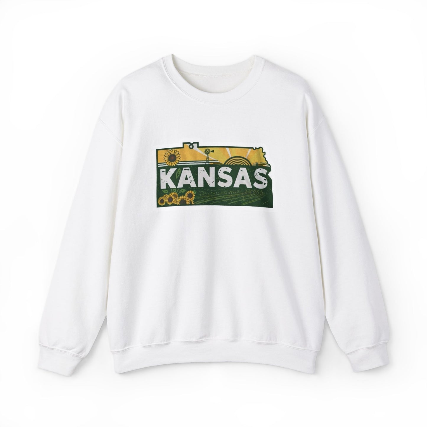 Kansas Farming Sweatshirt Men's Adult Crewneck