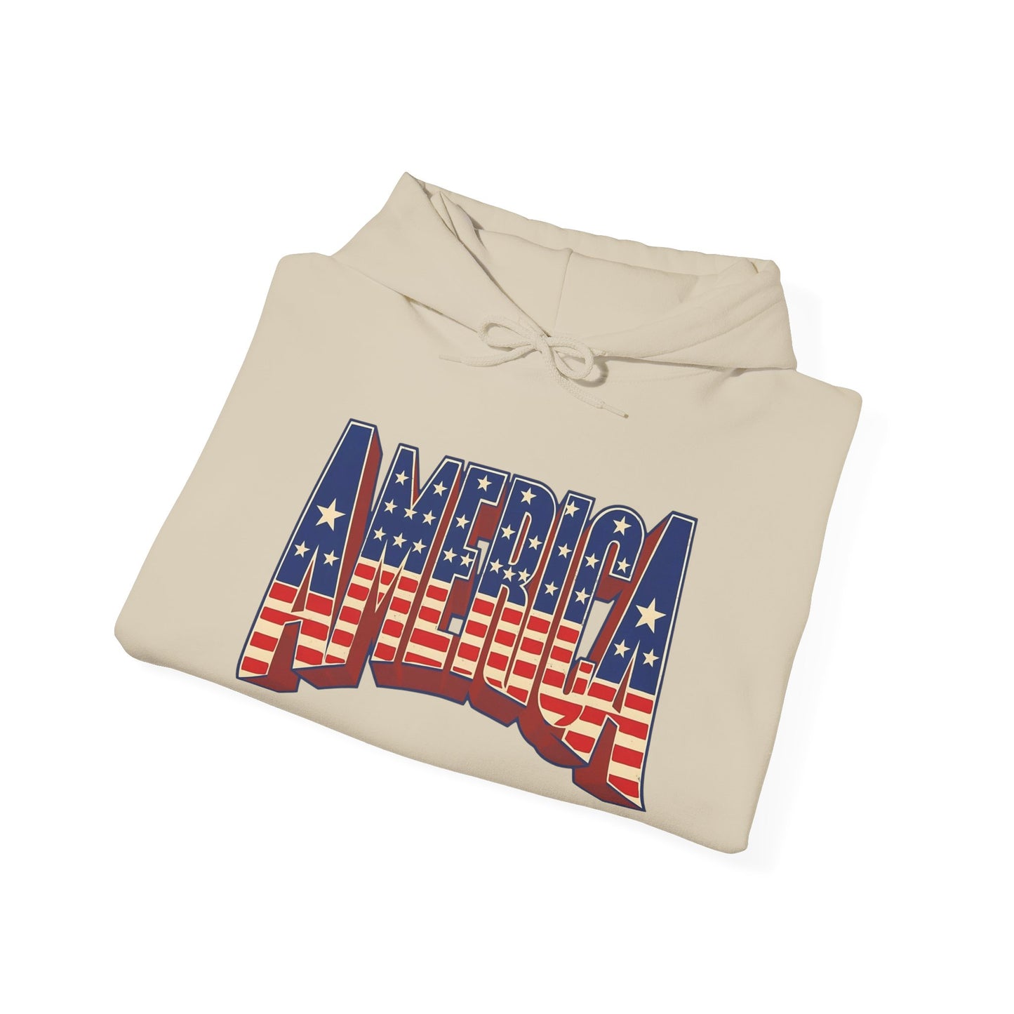 America Graphic Hoodie Unisex Heavy Blend™ Hooded Sweatshirt