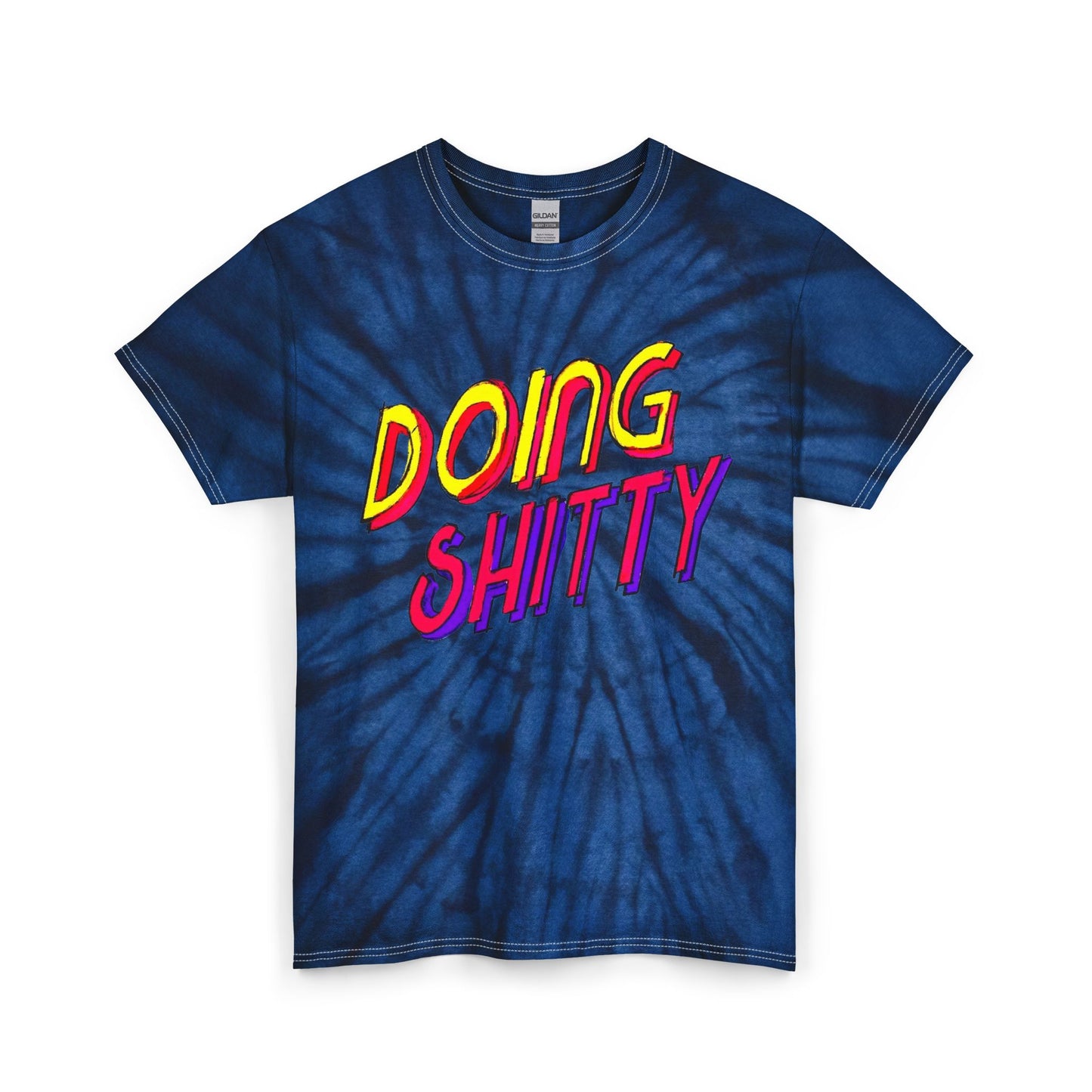 Doing Bad Graphic Funny T Shirt Unisex Tie Dye Cotton Tee