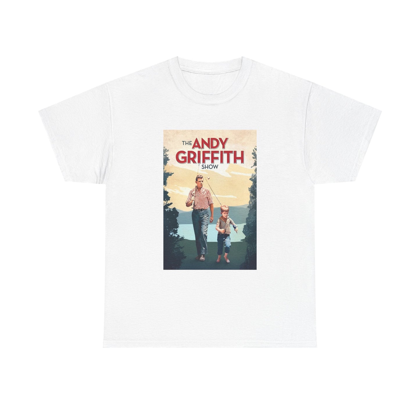 The Andy Griffith Show Tshirt Vintage Tv Series Retro Graphic Unisex Heavy Tee 3