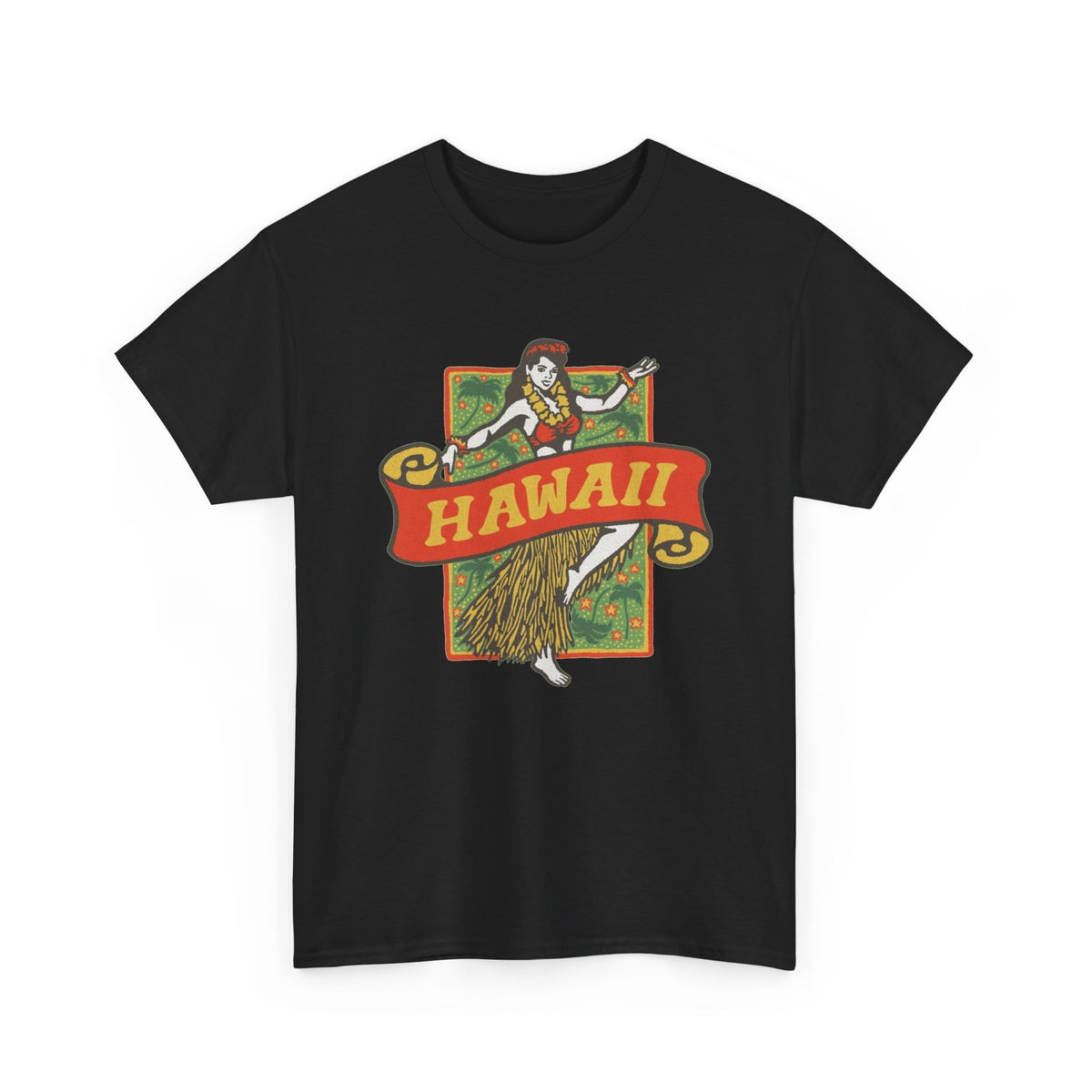 Vintage Hawaii Hula Dancer Graphic T-Shirt Men's Graphic Tee