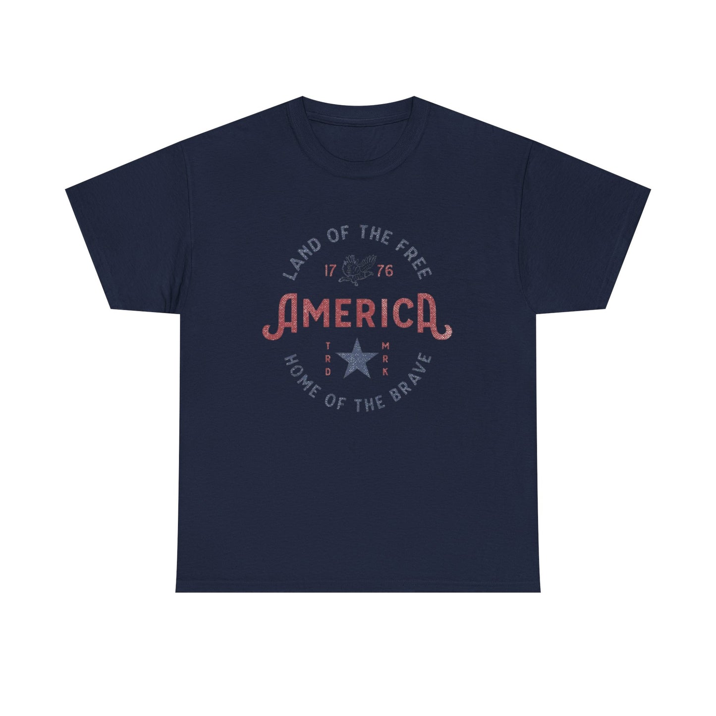 America Land Of The Free Graphic T Shirt Adult New Tee