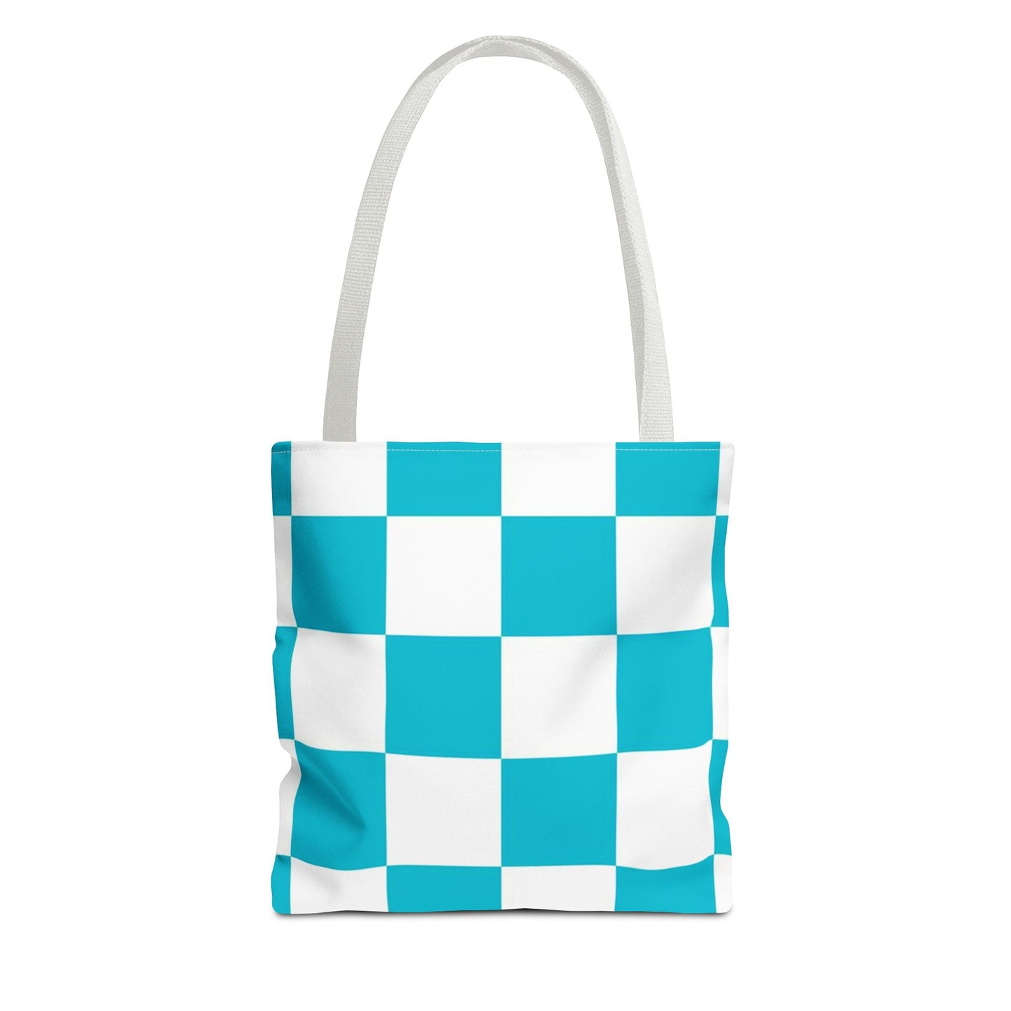 Turquoise Checkered BRAND NEW Purse - Pocketbook - Travel Tote BagTote Bag (AOP)