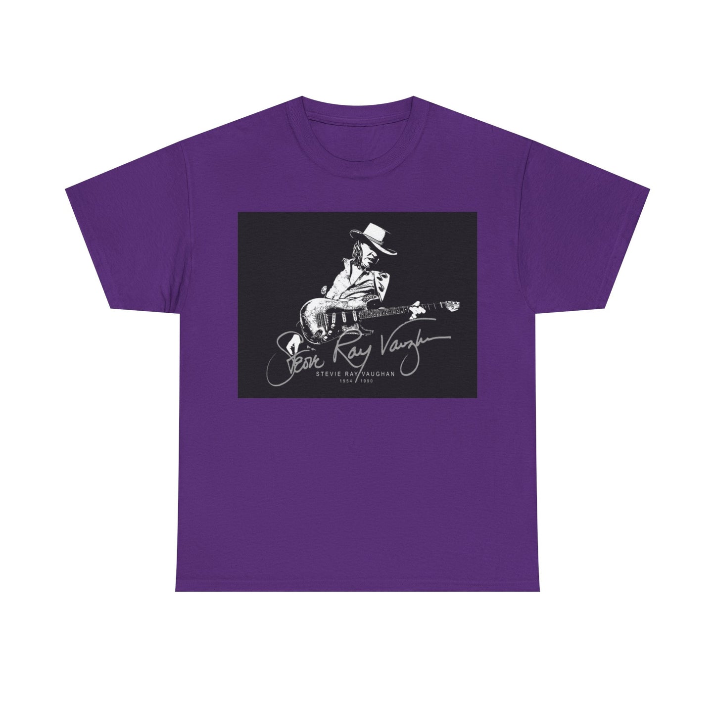 Stevie ray vaughn T-shirt Vintage retro rock album Unisex Heavy Cotton Tee