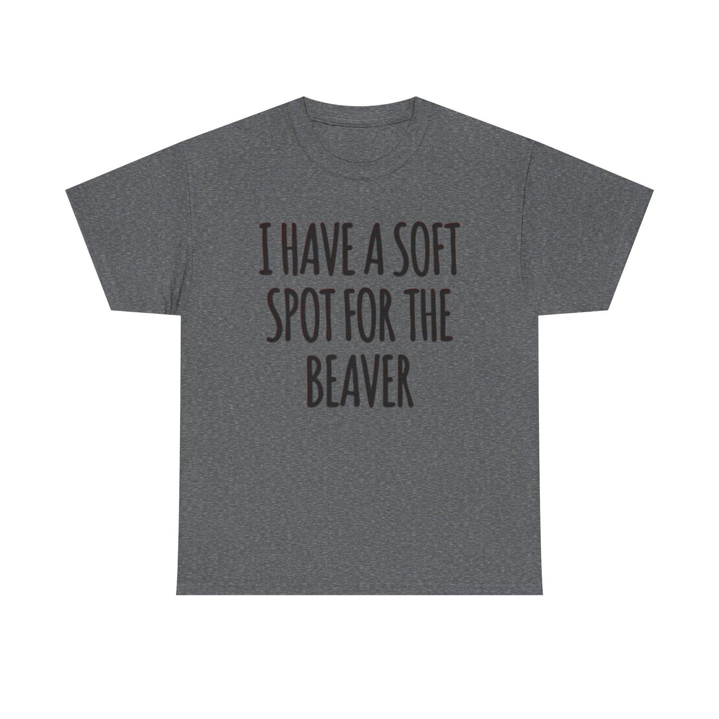 Soft Spot For The Beaver T Shirt Funny Sex Graphic Jokes Unisex Heavy Cotton Tee