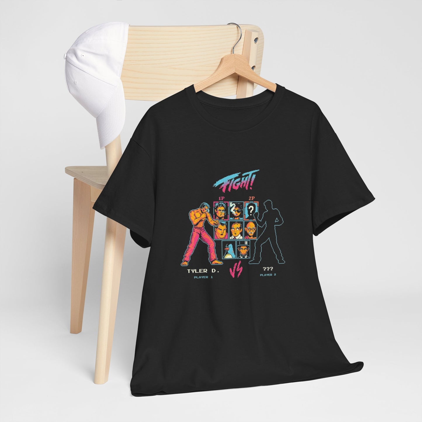 Fight Classic Video Games Graphic T Shirt Unisex Heavy Cotton Tee
