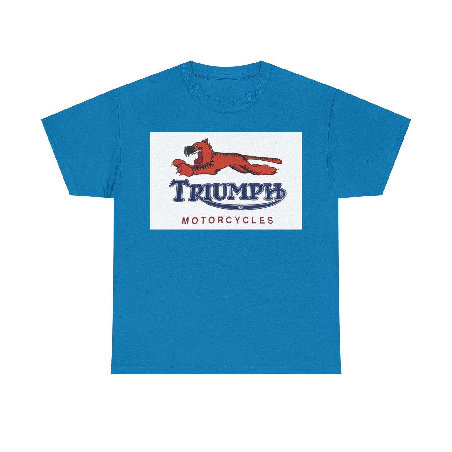 Triumph T-shirt vintage motorcycles nostalgia Tiger Unisex Heavy Cotton Tee