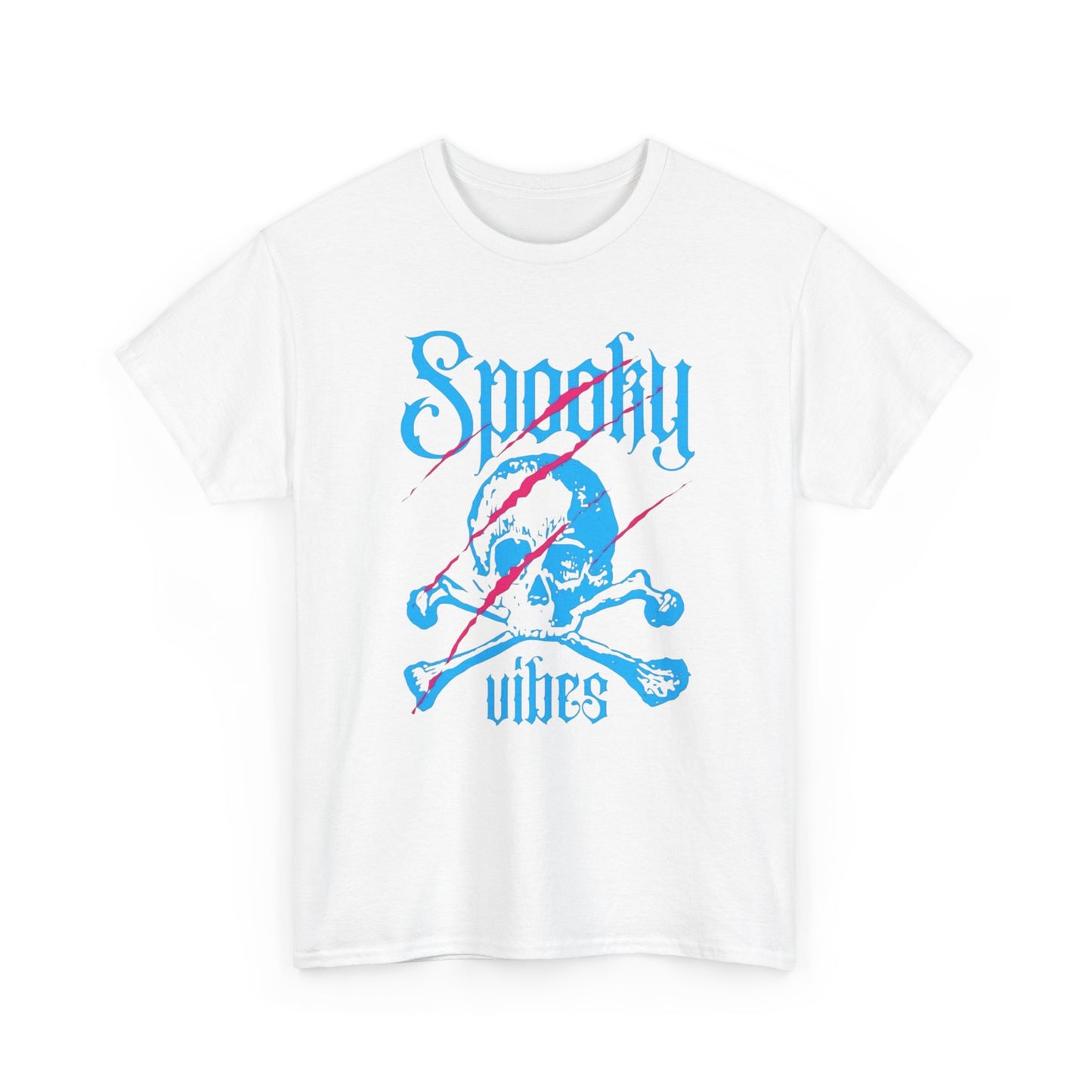 Spooky Vibes Graphic T Shirt NEW Unisex Heavy Cotton Tee