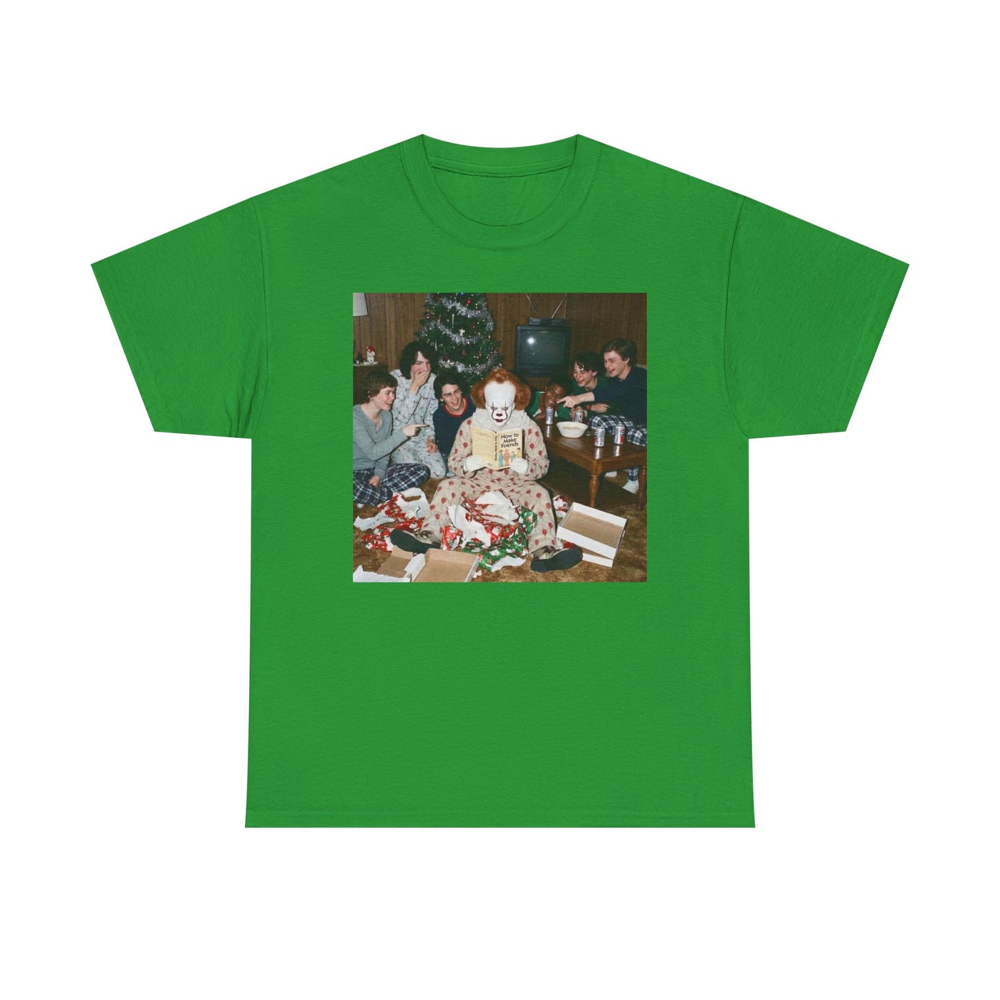 IT Horror Christmas Funny Graphic T Shirt NEW Unisex Heavy Cotton Tee