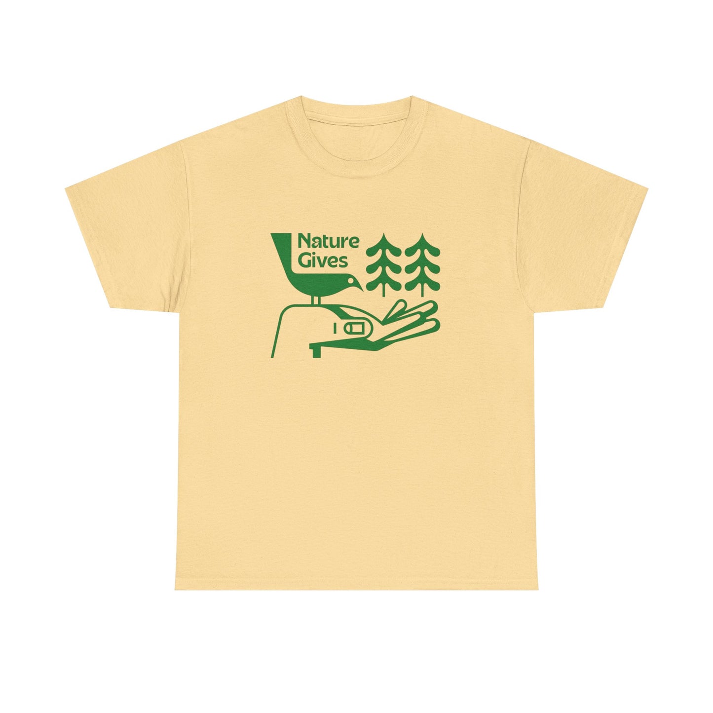Nature Gives Vintage Graphic T Shirt NEW ADULT TEE Cotton