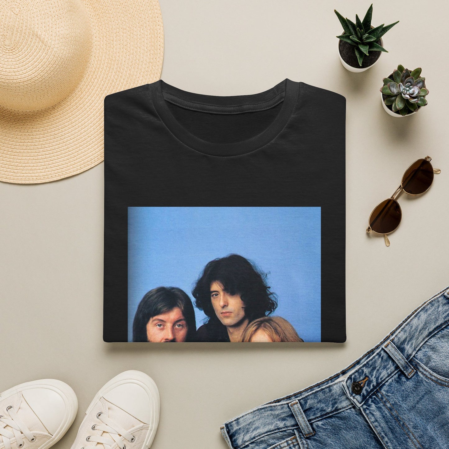 Led Zeppelin T-shirt rock retro vintage band tee Unisex Softstyle T-Shirt