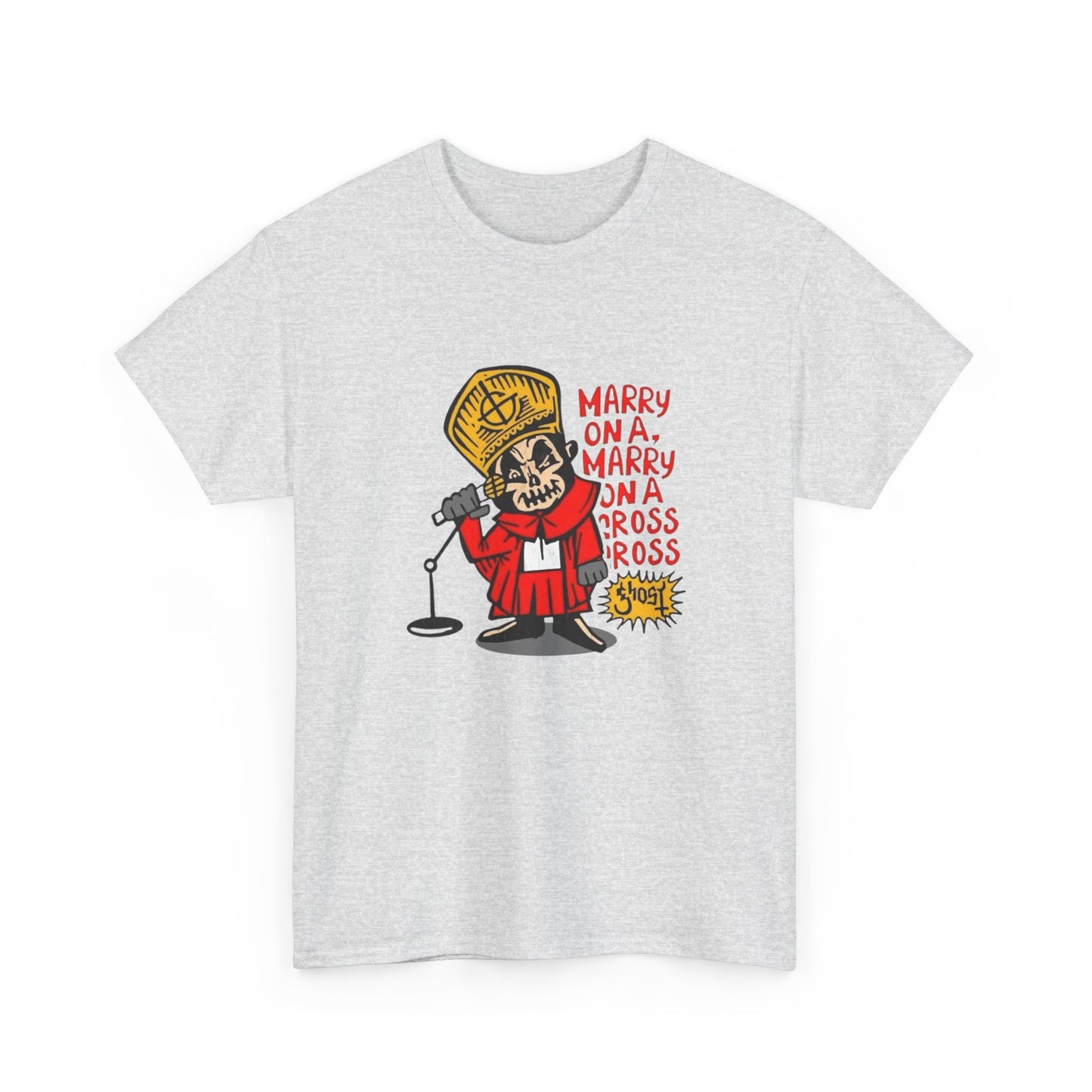 Papa Ghost Retro Graphic T Shirt Unisex Heavy Cotton Tee
