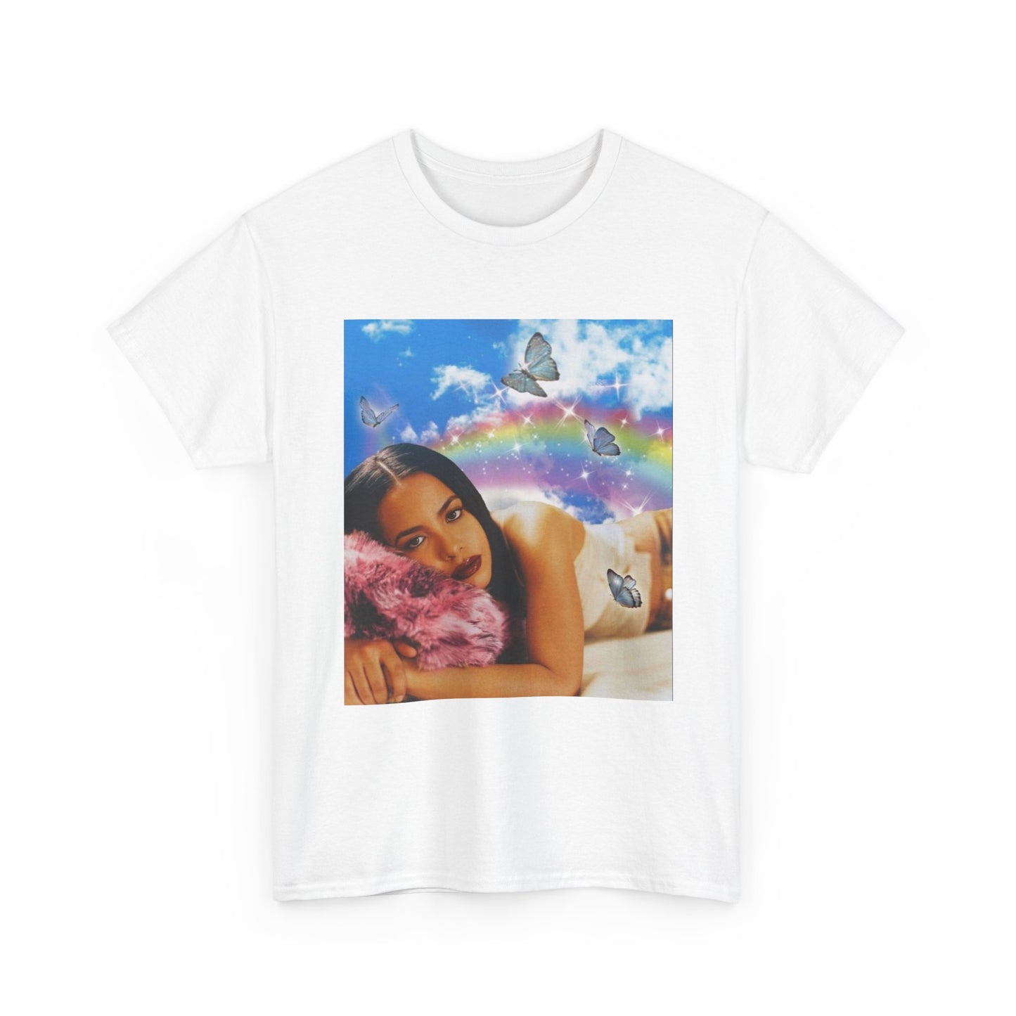 Aaliyah Tshirt Retro Poster 90s vintage Unisex Heavy Cotton Tee