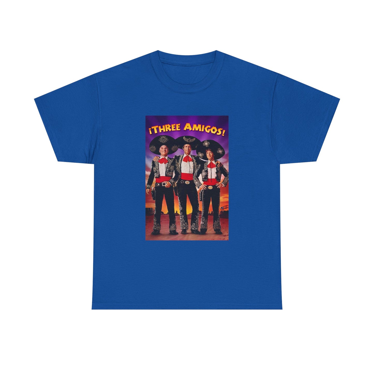 Three Amigos Tshirt Steve Martin Graphic Vintage Comedy Unisex Heavy Cotton Tee