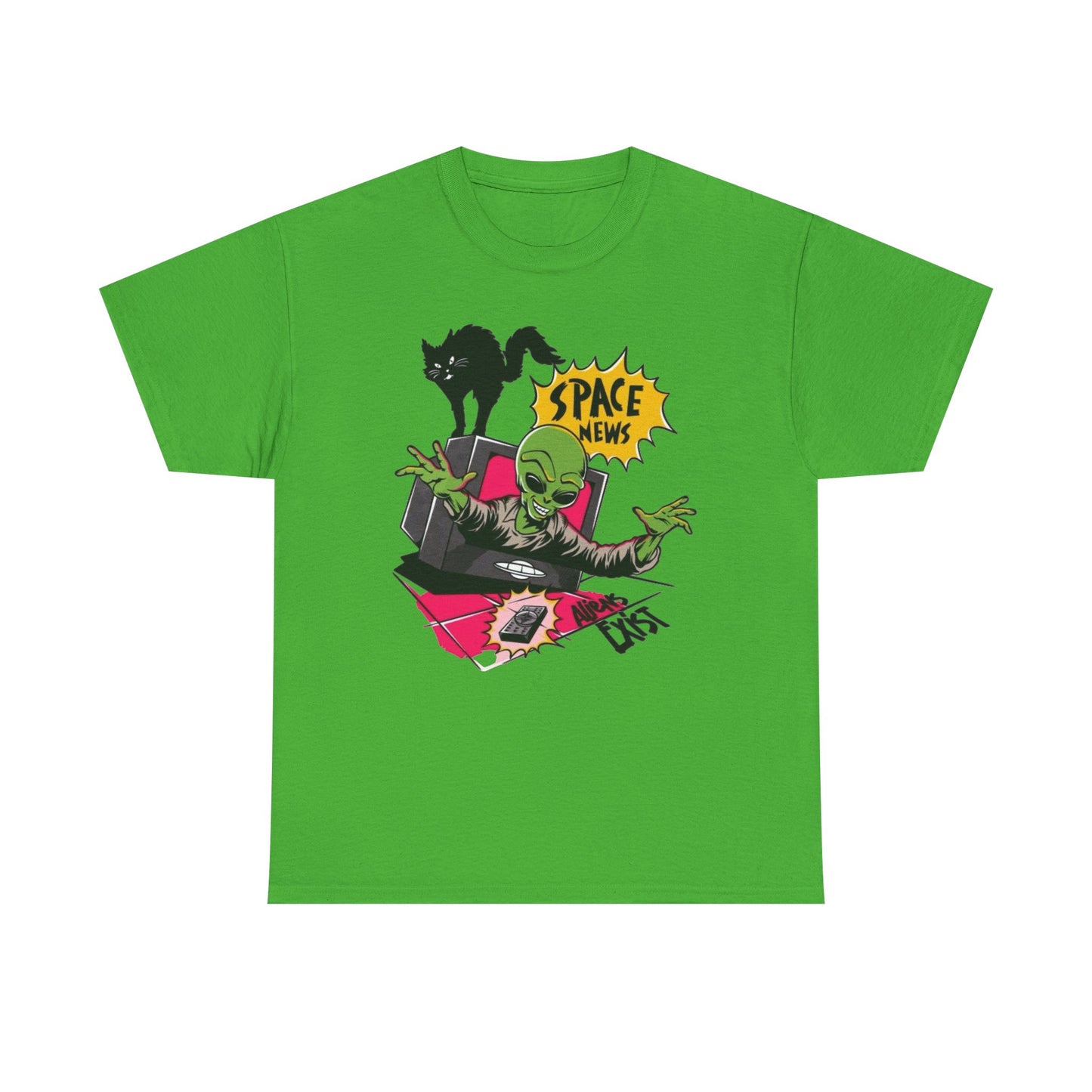 Space News Aliens Exist Graphic T Shirt NEW ADULT TEE VINTAGE