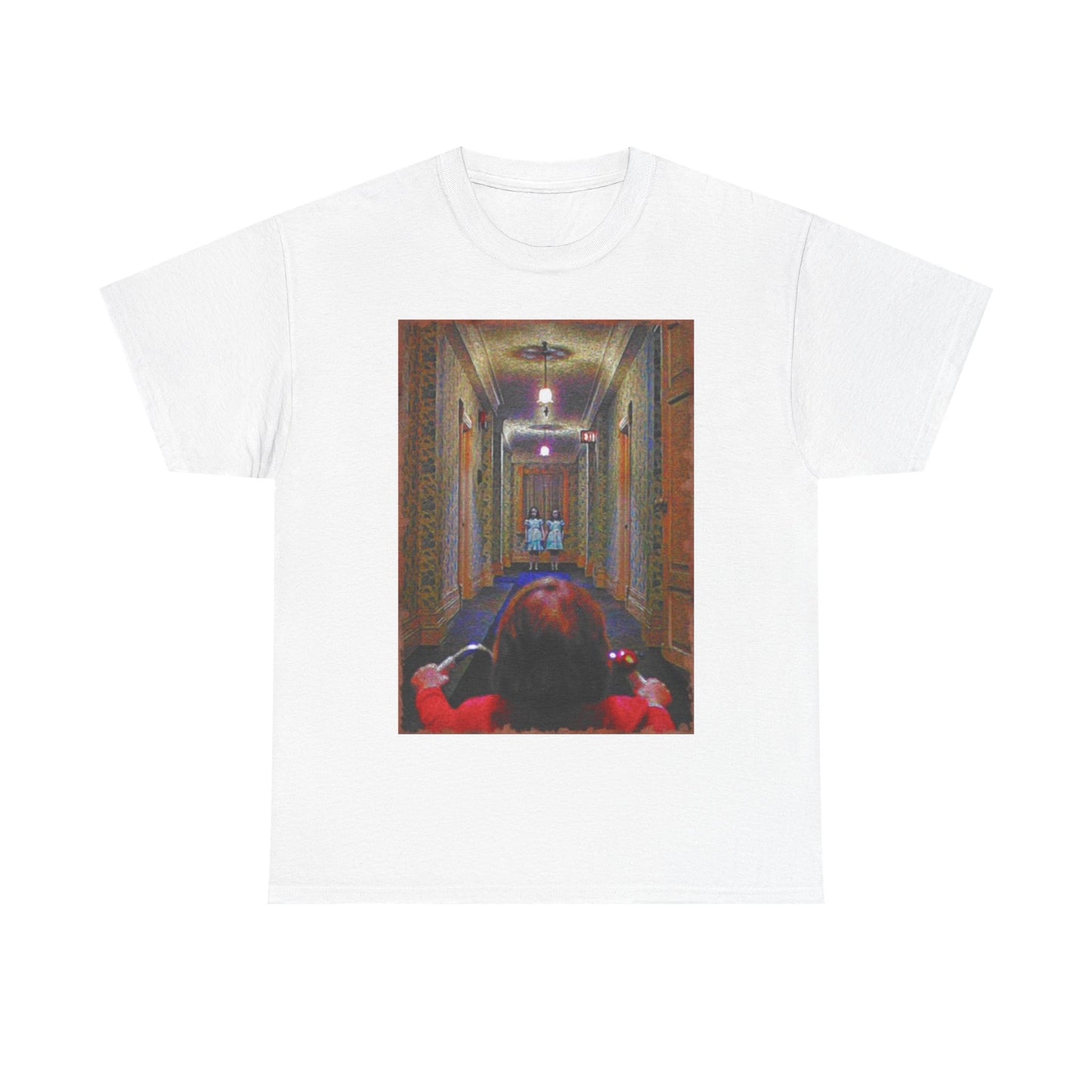 The Shining Shirt Vintage Movie Poster Retro Horror Film Unisex Heavy Cotton Tee