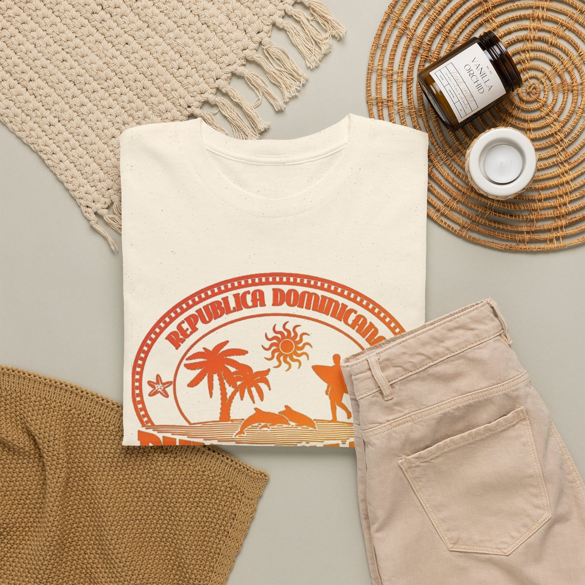 Punta Cana Graphic T Shirt Men's Dominican Republic Heavy Cotton Tee