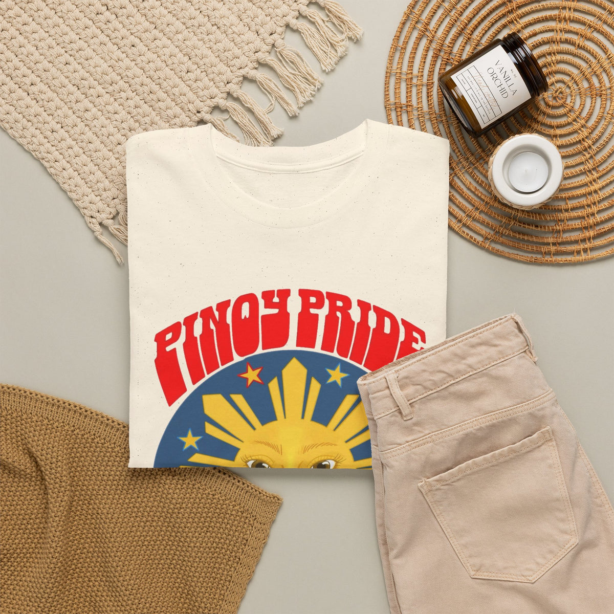 Pinoy Pride Graphic T Shirt Men's Classic Filipino Heavy Cotton Tee