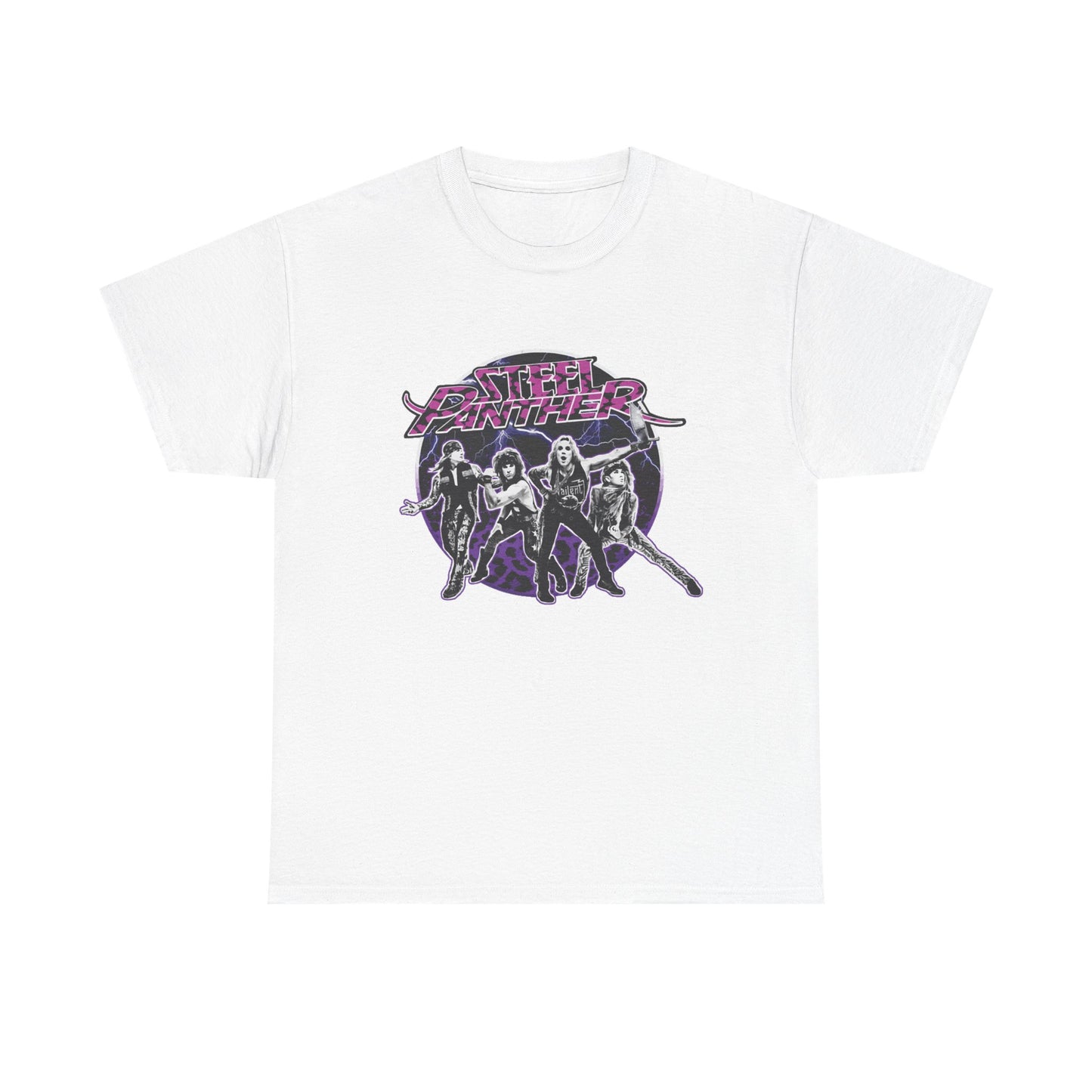 Steel Panther Tshirt Retro Rock Band Merch Metal Unisex Heavy Cotton Tee