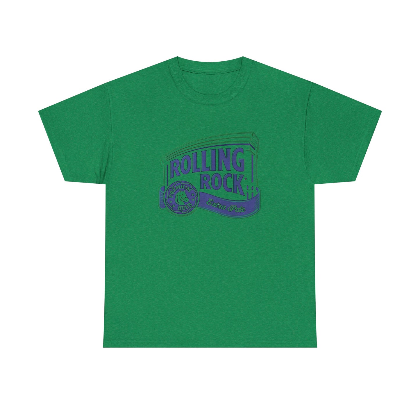 Rolling Rock Beer Vintage Graphic T Shirt NEW Unisex Heavy Cotton Tee