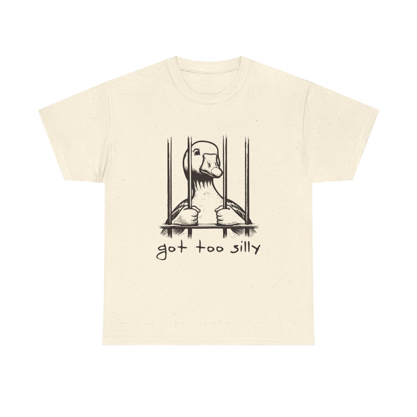 Silly Goose In Jail Funny Graphic T Shirt