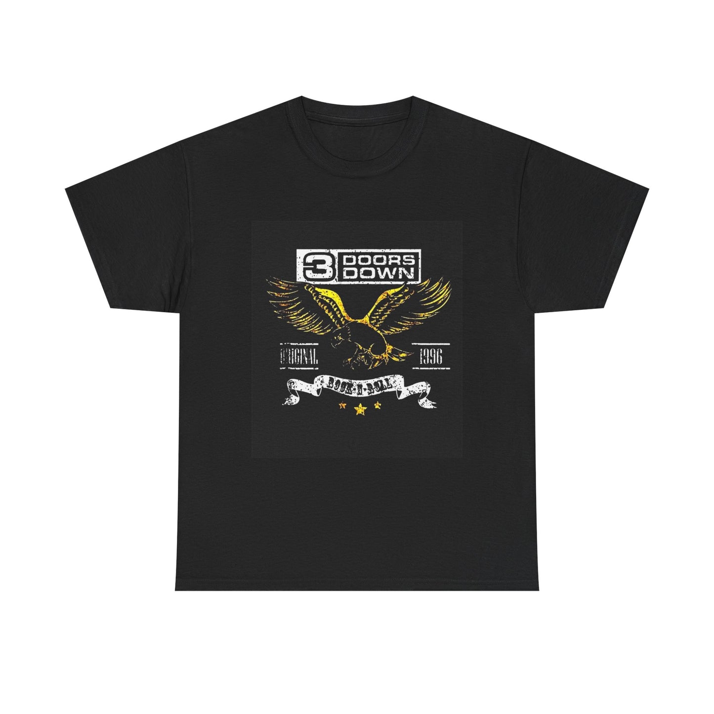 Three Doors Down Tshirt Vintage Retro Rock Band 90s Unisex Heavy Cotton Tee