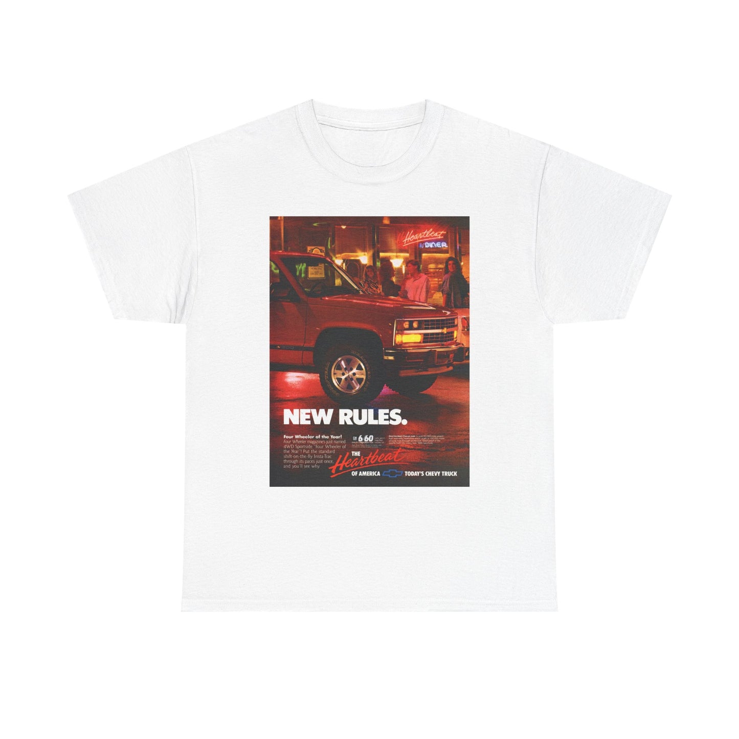 Chevy Trucks Graphic T Shirt Vintage 90s Retro Unisex Heavy Cotton Tee