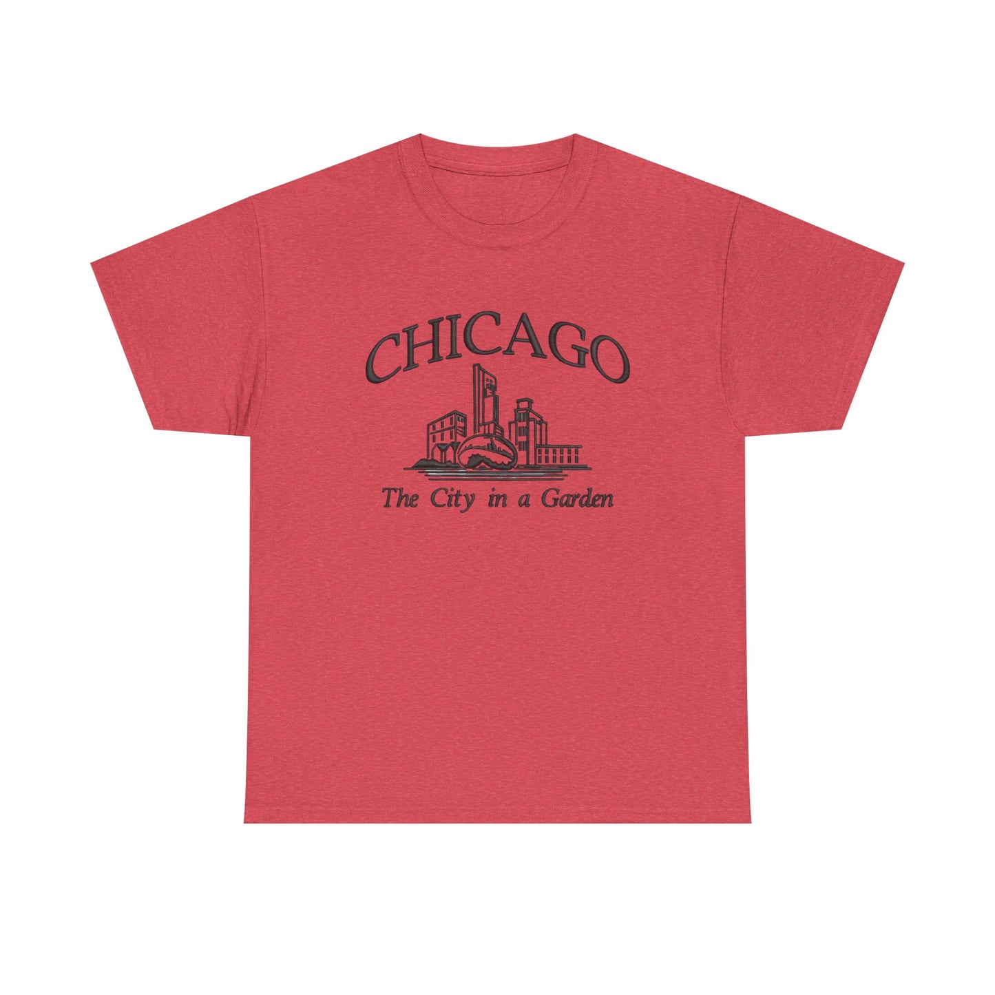 Chicago The City In A Garden Graphic T Shirt NEW Unisex Heavy Cotton Tee